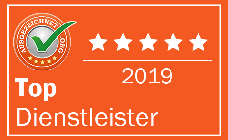 Top-Dienstleister ausgezeichnet.org 2019