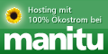 Hosting mit 100% von manitu