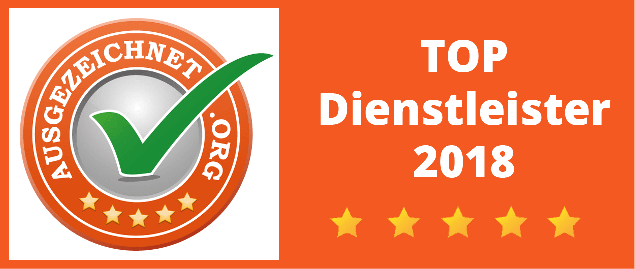 Top-Dienstleister ausgezeichnet.org 2018