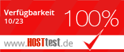 hosttest.de - 100% Verfügbarkeit Oktober 2023